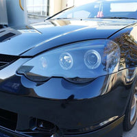 Black Dual Halo LED Projector Headlights Fit For Honda Integra Type S Type R 2001-2003 - image 6