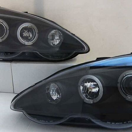 Black Dual Halo LED Projector Headlights Fit For Honda Integra Type S Type R 2001-2003 - image 12