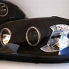 Black CCFL Angle Eye Projector Headlights Fit For Honda CIVIC EK VTIR VTIS 1999-2000