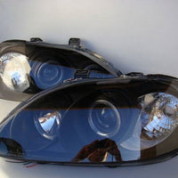 Black CCFL Angle Eye Projector Headlights Fit For Honda CIVIC EK VTIR VTIS 1999-2000 - image 3