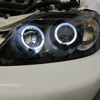 Black CCFL Angle Eye Projector Headlights Fit For Honda CIVIC EK VTIR VTIS 1999-2000 - image 6