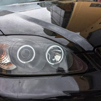 Black CCFL Angle Eye Projector Headlights Fit For Honda CIVIC EK VTIR VTIS 1999-2000 - image 9