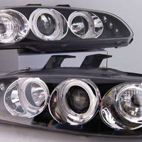 Black LED Projector Angle Eyes Headlights Fit For Honda Civic EG Si SiR Vti 1992-1995 - image 1