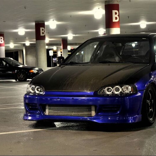 Black LED Projector Angle Eyes Headlights Fit For Honda Civic EG Si SiR Vti 1992-1995 - image 6