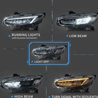 Full LED Projector Headlights Sequential DRL Fit For Honda Civic Type R FK7 FK8 2016-2021 - image 10
