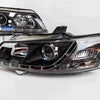 Black DRL LED Projector Head Lights Fit For Holden Commodore VY UTE 2002-2004