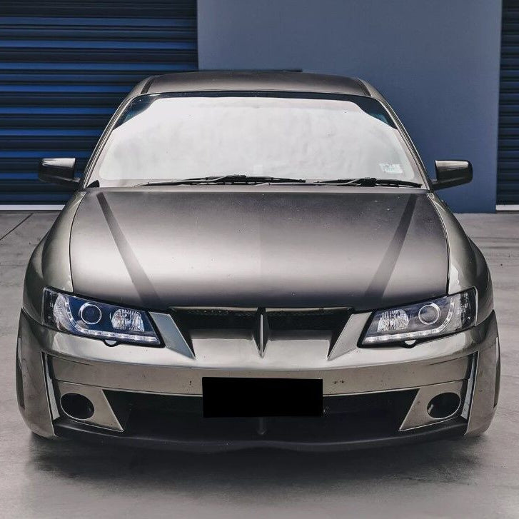 Black DRL LED Projector Head Lights Fit For Holden Commodore VY UTE 2002-2004 - image 11