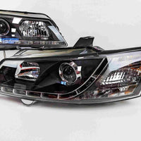 Black DRL LED Projector Head Lights Fit For Holden Commodore VY UTE 2002-2004 - image 14