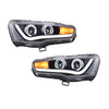 Angel Eyes DRL LED Headlights Fit For Mitsubishi Lancer EVO X CJ VRX 2007-2018