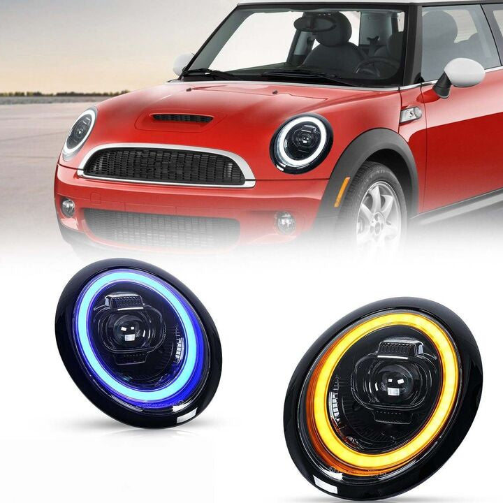 LED Projector Dynamic Headlights Fit For Mini Cooper R50 R52 R53 2001-2007 - image 4