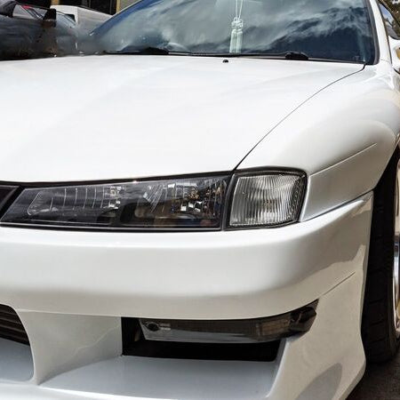 JDM Black OE Headlights Fit For Nissan S14 Silvia 200SX S2 1996-1998 - image 5
