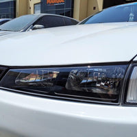 JDM Black OE Headlights & Black Corner Head Lights Fit For Nissan Silvia S14 200SX S2 1996-1998 - image 5