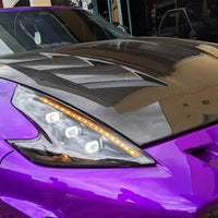 COPLUS Triple LED Projector Headlights with Sequential Indicators Fit For Nissan 370Z Z34 2008-2021