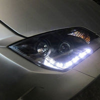 DRL LED Black Projector Headlights Fit For Nissan 350Z Z33 Fairlady Halogen Type 2003-2005 - image 10