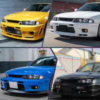 JDM Black OE Projector Headlights Fit For Nissan Skyline R33 GTR GTS25 GTS Series 1&3 - image 12