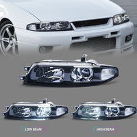 JDM Black OE Projector Headlights Fit For Nissan Skyline R33 GTR GTS25 GTS Series 1&3 - image 13