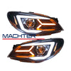 LED 3D Dynamic Blinker Projector Headlights Fit For 05-07 Subaru Impreza WRX GD - Halogen Type