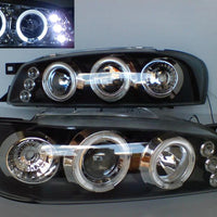 Black Angel Eye LED Projector Headlights Fit For Subaru Impreza WRX STI GC8 1992-2000 - image 2
