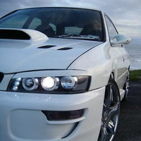 Black Angel Eye LED Projector Headlights Fit For Subaru Impreza WRX STI GC8 1992-2000 - image 4