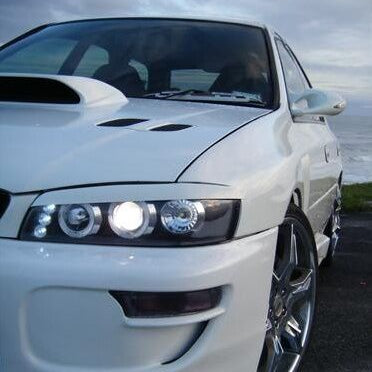 Black Angel Eye LED Projector Headlights Fit For Subaru Impreza WRX STI GC8 1992-2000 - image 4