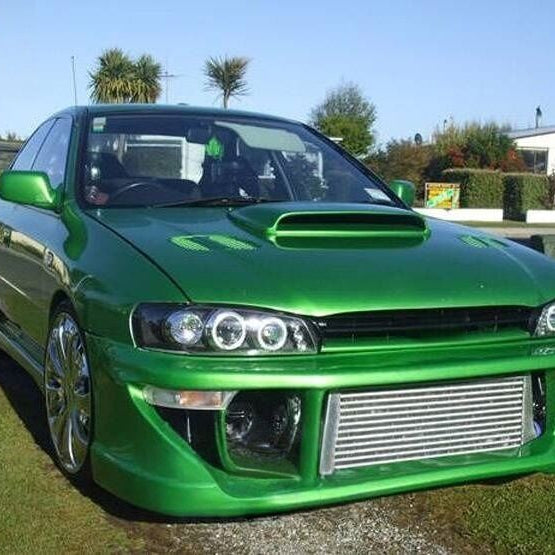 Black Angel Eye LED Projector Headlights Fit For Subaru Impreza WRX STI GC8 1992-2000 - image 7