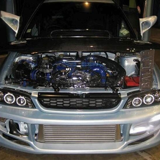 Black Angel Eye LED Projector Headlights Fit For Subaru Impreza WRX STI GC8 1992-2000 - image 8