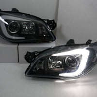 LED 3D Stripe DRL Projector Headlights Fit For Subaru Impreza WRX GD HID TYPE 2005-2007 - image 2