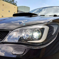 LED 3D Stripe DRL Projector Headlights Fit For Subaru Impreza WRX GD HID TYPE 2005-2007 - image 7