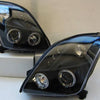 Black LED Angel Eyes Projector Headlights Fit For Suzuki Swift Sport 2004-2010