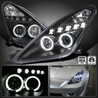 Black LED Angel-Eyes Projector Head Lights Fit For Toyota Celica SS2 1999-2005 - image 6
