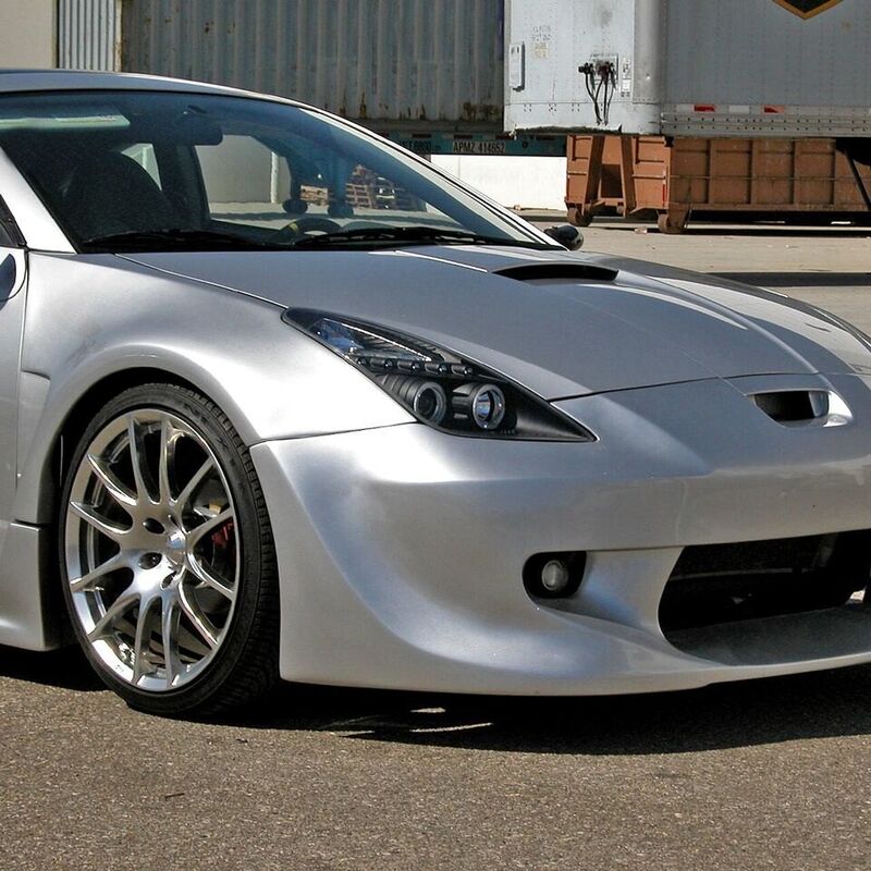 Black LED Angel-Eyes Projector Head Lights Fit For Toyota Celica SS2 1999-2005 - image 7