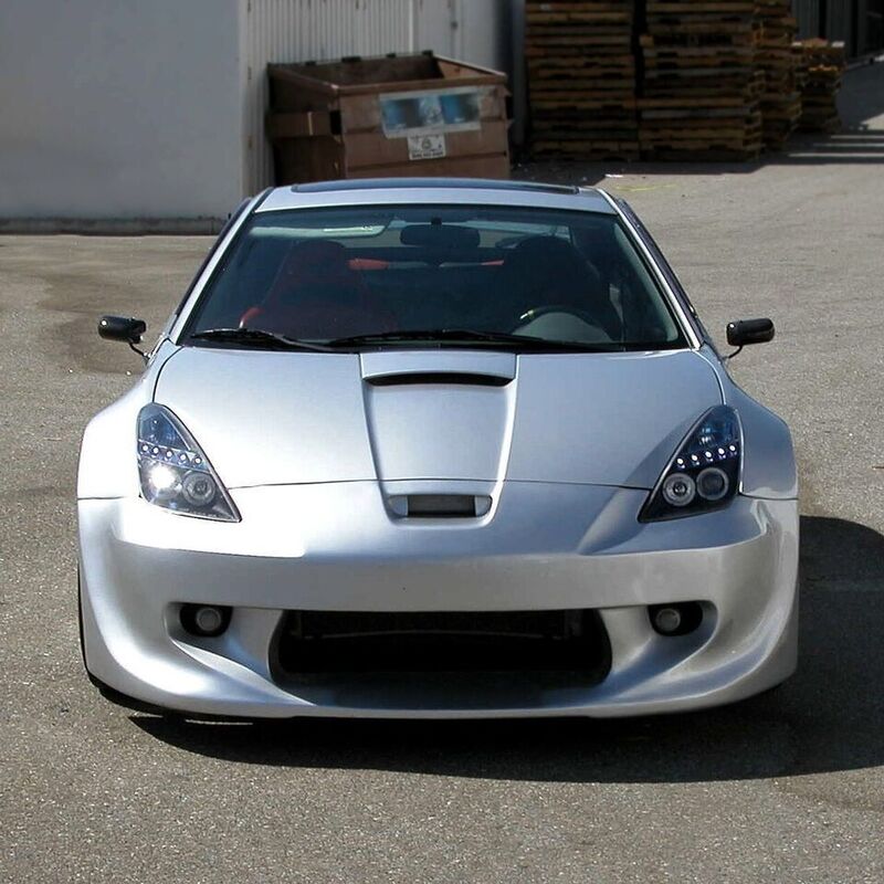 Black LED Angel-Eyes Projector Head Lights Fit For Toyota Celica SS2 1999-2005 - image 8