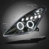 Black LED Angel-Eyes Projector Head Lights Fit For Toyota Celica SS2 1999-2005 - image 11