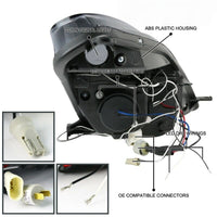 Black LED Angel-Eyes Projector Head Lights Fit For Toyota Celica SS2 1999-2005 - image 12