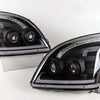3D LED DRL Dual Projector Head Lights Fit For Toyota Prado FJ120 2003-2009