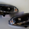 Black LED DRL Projector Headlights Fit For VW Golf V TDI GTI 2003-2008