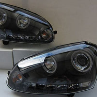 CCFL Angel Eyes Black Projector DRL Headlights Fit For VW Golf 5 V TDI /GTI 2003-2008 - image 2
