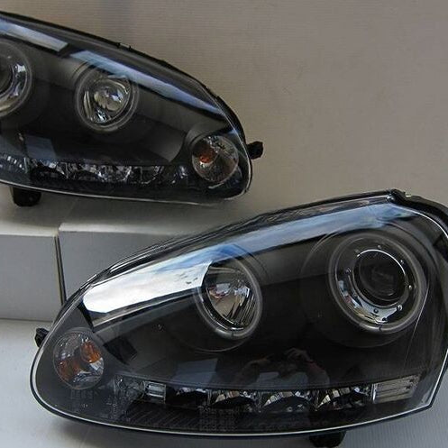 CCFL Angel Eyes Black Projector DRL Headlights Fit For VW Golf 5 V TDI /GTI 2003-2008 - image 2