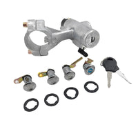 Ignition Barrel Switch Door Locks 2 Key Barn Set Silver Fit For Nissan Patrol GQ Y60 1988-1998 - image 3