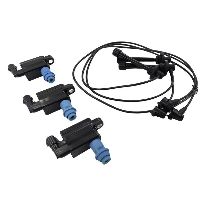 Ignition Coil & Ignition Lead Kit Fit For Lexus GS300 JZS160 IS300 JCE10 3.0L 2JZ-GE 6Cyl 24V 1997-2005 - image 2