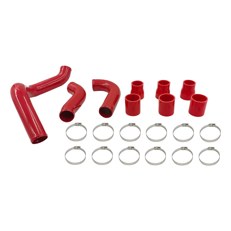 Intercooler Piping Kit With Joints & Clamps Red Fit For Nissan Navara D40 Turbo 2.5L YD25DDTI Engine 2005-2014 - image 4