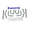 2Inch 51mm 2'' Universal Turbo Intercooler Piping Pipe Kit Aluminum Fit For All Turbo Projects