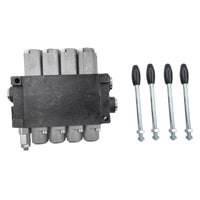4 Spool P40 Hydraulic Directional Control Valve Fit For Tractor Loader Wood Chipper Excavator Forklift - image 4