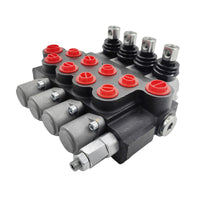 4 Spool P40 Hydraulic Directional Control Valve Fit For Tractor Loader Wood Chipper Excavator Forklift - image 5