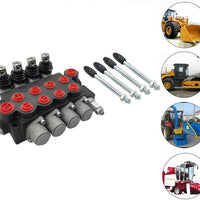 4 Spool P40 Hydraulic Directional Control Valve Fit For Tractor Loader Wood Chipper Excavator Forklift - image 13