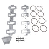 Aluminium Intake Manifold Adapter Plate Kit for LS Cathedral Port Cylinder Head