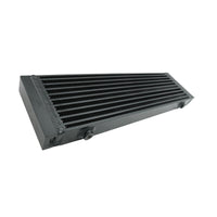 Universal Dual Pass Bar & Plate Oil Cooler 18.5"x5.5"x1.58" Core Black Large 01EGB052ASL - image 2