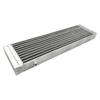 Oil Cooler Universal Dual Pass Bar & Plate 18.5 x 5.5 x 1.58 Core Large Silver 01EGB052ASL - image 2