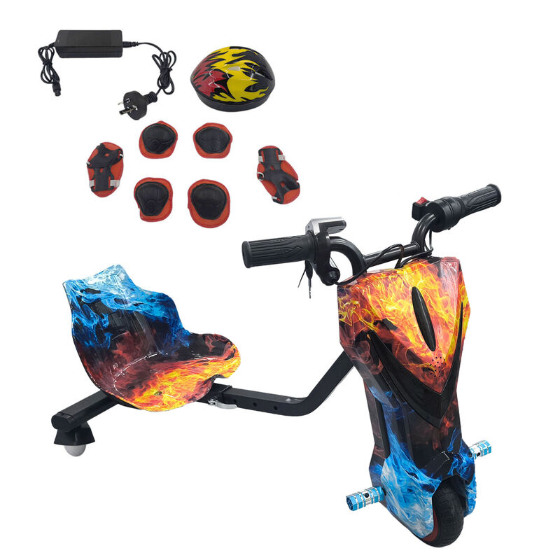 Electric Drift Go Kart for Kids 3 Wheel Ride On Trike with Bluetooth & 350W Ice & Fire - image 11