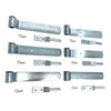 6 Pcs Zinc Plated Tray Side Board Hinge Utes Trailers 240mm Strap Nylon Bush For Ford For Toyota For Mitsubishi For Nissan